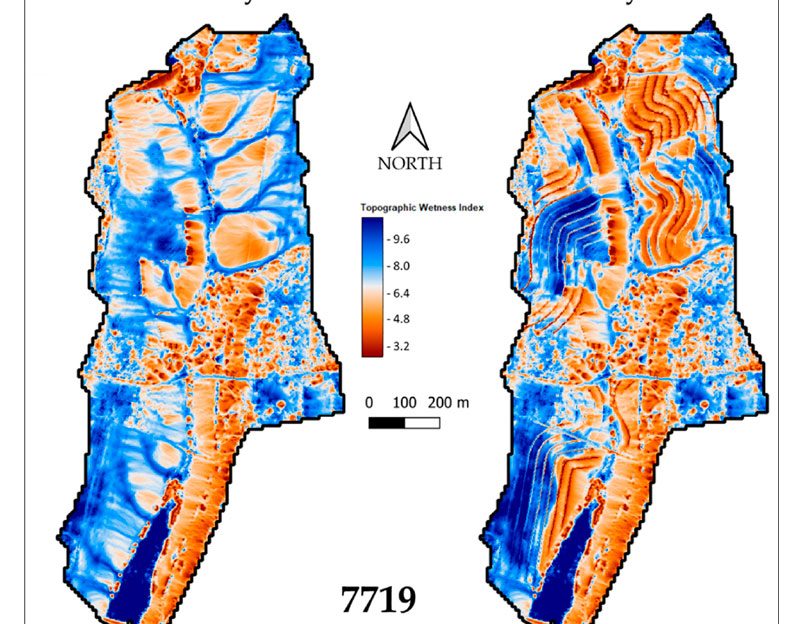 Figure-5---Topographic-Wetness-Index-(TWI)-maps-with-and-without-the-keylines-for-basin-7719.